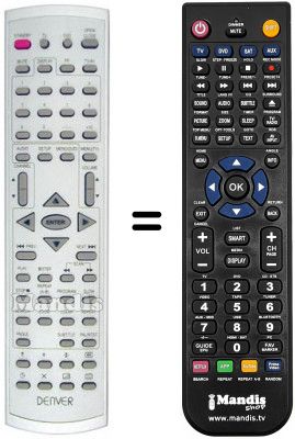 Télécommande équivalente Denver TVD 2102 C